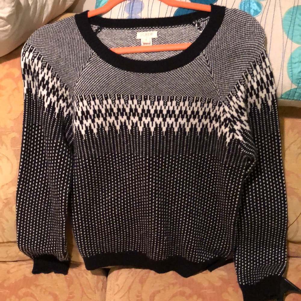 Jcrews argyle sweater size small
